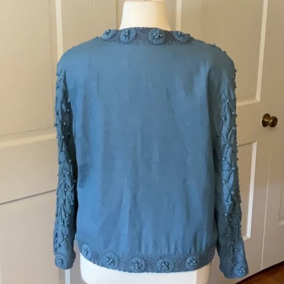 🦋 So Adorable NWOT Drapers and Damon‘s open front jacket w/3D accents 🦋 - Picture 3 of 11